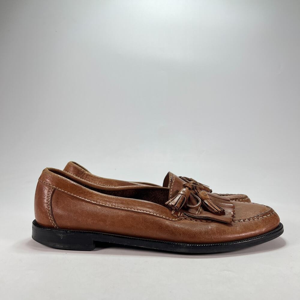 Cole Haan Pinch Dwight British Tan Leather Kiltie Tassel Loafers Men's Size 10M